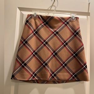 H&M plaid mini skirt